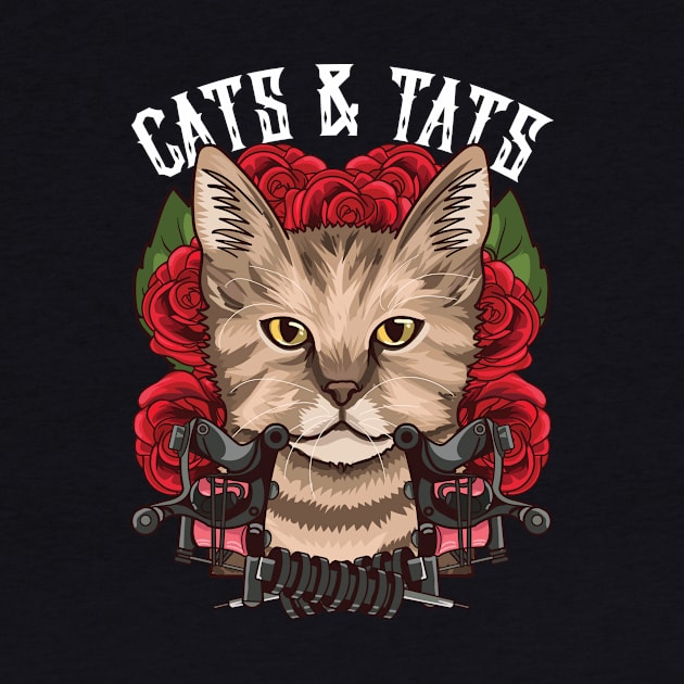 Cute Cats & Tats Inked Funny Tattoo Obsessed by theperfectpresents